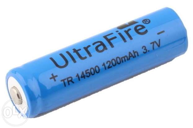 Batteria ricaricabile  14500 1300mAh 3.7V Li-ion Litio